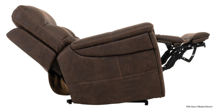 VivaLift! Radiance Power Lift Chair Recliner PLR3955 Pride Mobility Canyon Walnut Small