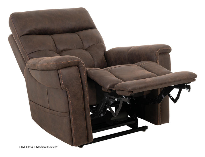 VivaLift! Radiance Power Lift Chair Recliner PLR3955 Pride Mobility Canyon Walnut Small