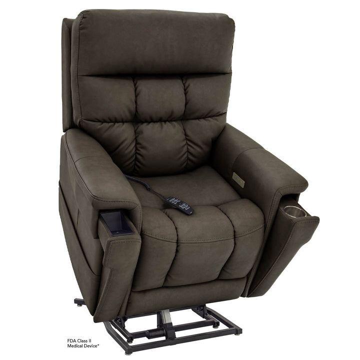VivaLift! Ultra Power Lift Chair Recliner PLR-4955 Pride Mobility Capriccio Smoke Small
