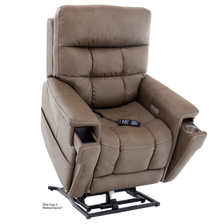 VivaLift! Ultra Power Lift Chair Recliner PLR-4955 Pride Mobility Capriccio Cappuccino Small