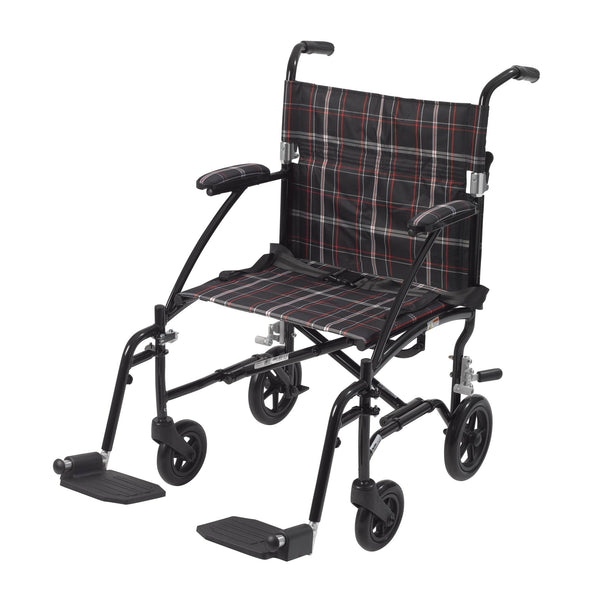 Fly Lite Ultra Lightweight Transport Wheelchair, Black Sommi Medical Equipment