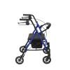 Adjustable Height Rollator Rolling Walker with 6" Wheels Drive Medical RTL10261BL Blue