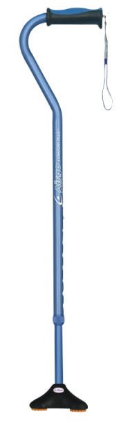 Airgo Comfort-Plus Cane with MiniQuad Ultra-stable Tip Drive Medical 730-859 Blue
