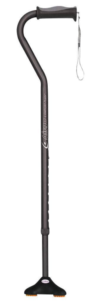 Airgo Comfort-Plus Cane with MiniQuad Ultra-stable Tip Drive Medical 730-857 Black