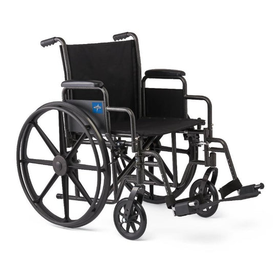 Medline Guardian K1 Folding Manual Wheelchair, Nylon - 16" - Manual Wheelchairs - Medline Industries, Inc.