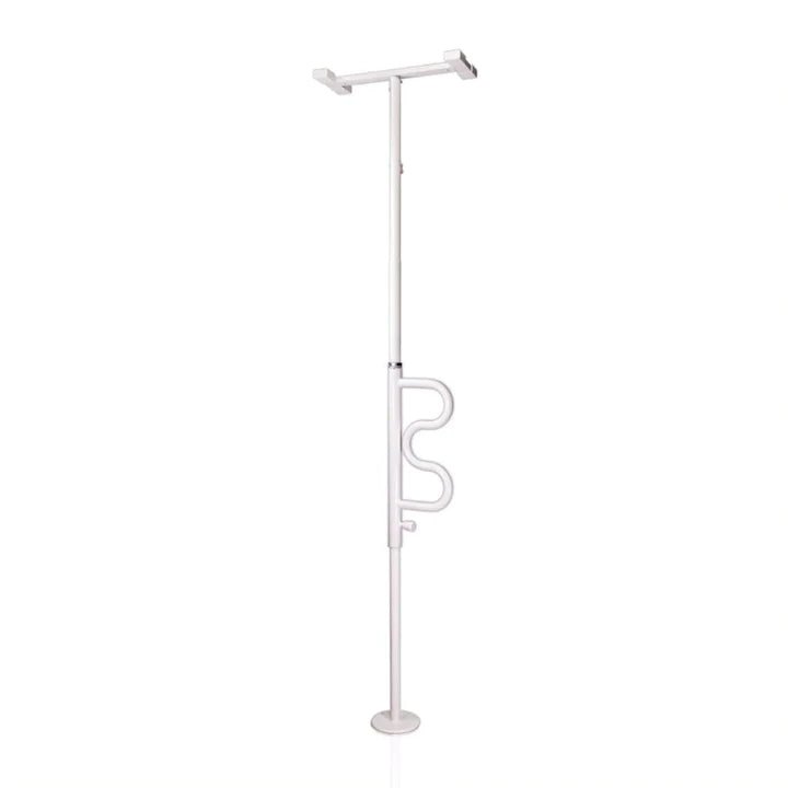Security Pole & Curve Grab Bar Stander 1100-W White